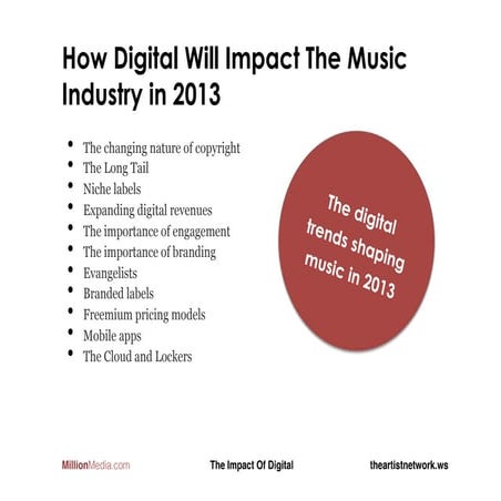 11 Ways Digital Will Shape The Music Industry in 2013