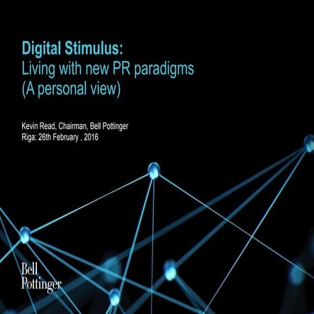 Impact of digital thinking and practice on PR consultancies 