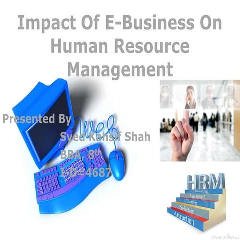 Impact of e business on human resource