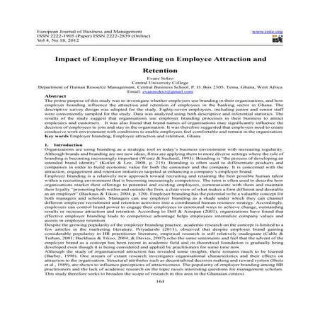  Impact of employer branding on employee attraction and