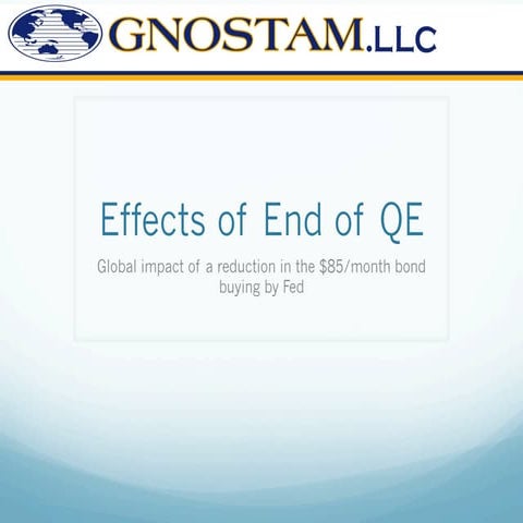 Impact of end of Fe's Quantitative Easing