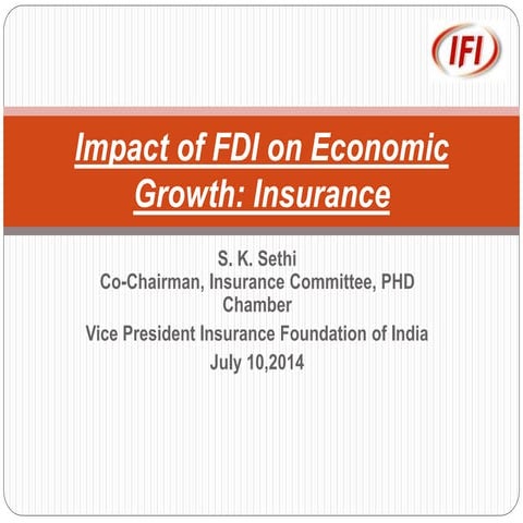 Impact of fdi on economic growth v2 | PPSX