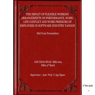 MBA midterm presentation "Impact of...