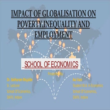 Impact of globalisation on poverty,inequality and employment