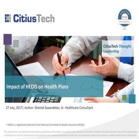 Impact of HEDIS on Health Plans