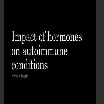 Effects of hormones on our immune system | PDF