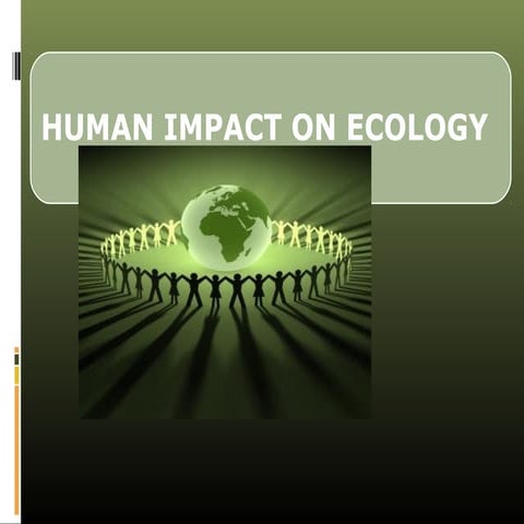 Impact of humans on environment