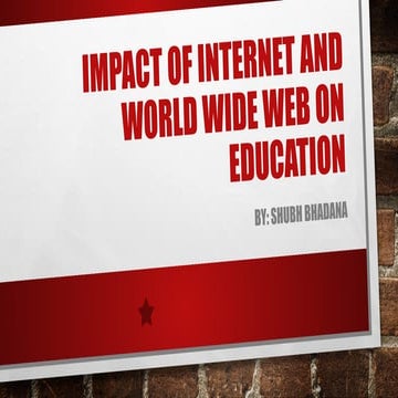 Impact of Internet and World Wide Web on.pptx