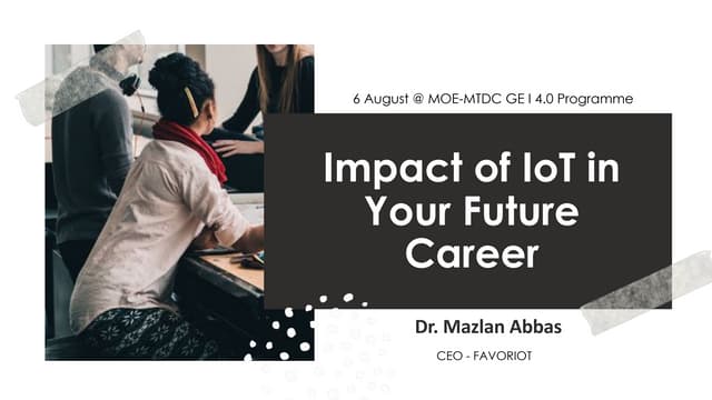 Impact of IoT in Your Future Career 