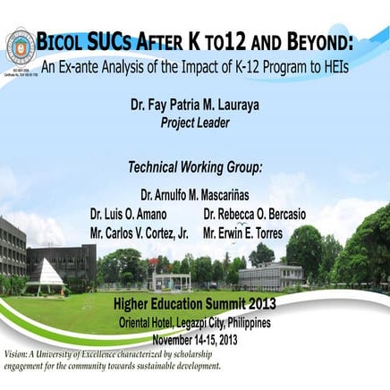 Impact of k 12 Higher Education Summit