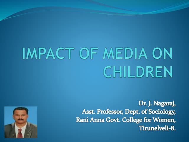 Impact of Media on Children