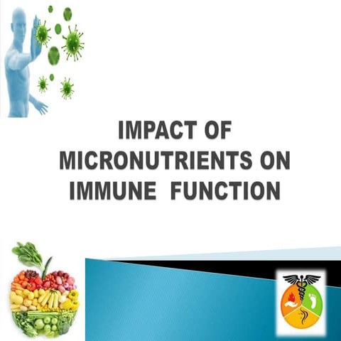 Impact of micronutrients on immune  function 