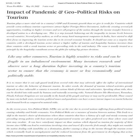 Impact of Pandemic & Geo-Political Risks on Tourism.pdf