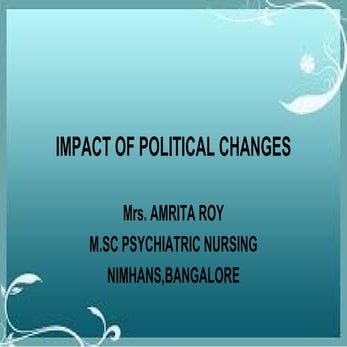 Impact of political change on professional education