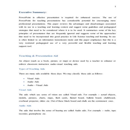 Impact of power point termpaper