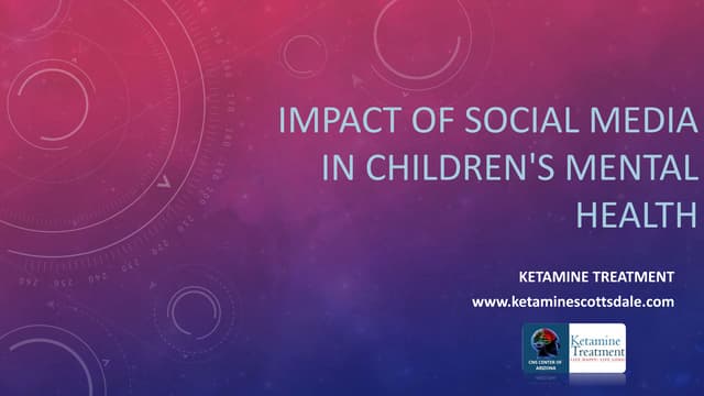 Impact of social media in children's mental health