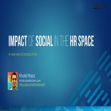 Impact of Social Media in HR