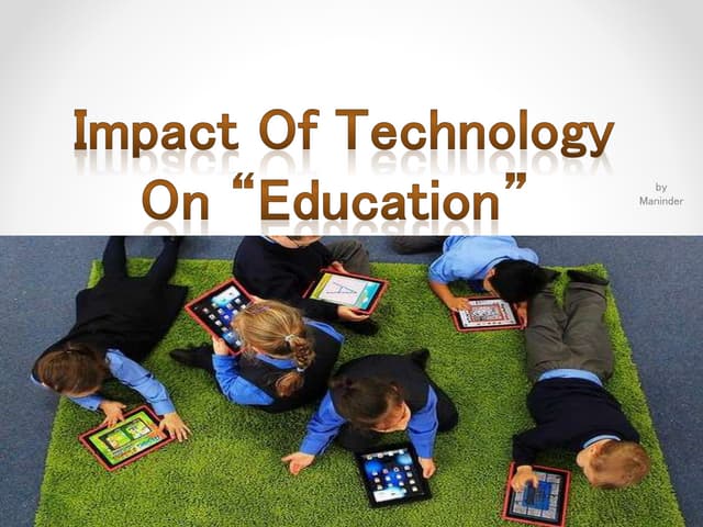 Impact of technology on education