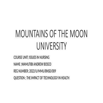 IMPACT OF TECHNOLOGY ON HEALTH CARE_123101.pptx