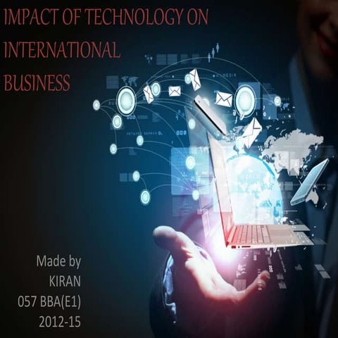 Impact of technology on international business