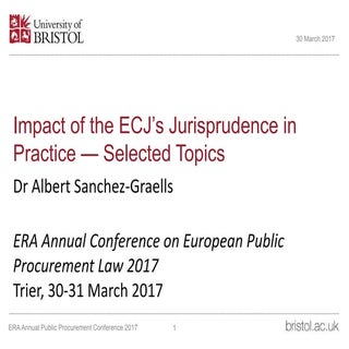 Impact of the ECJ’s jurisprudence i...