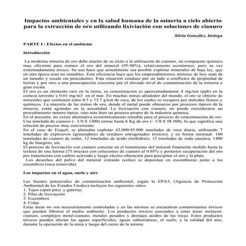 Impacto mineria con_cianuro