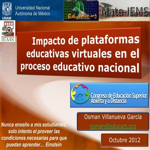 Impacto de plataformas educativas virtuales en el proceso educativo nacional