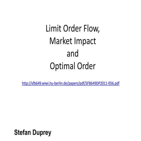 Impact best bid/ask limit order execution