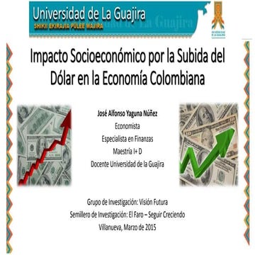 IMPACTO SOCIECONOMICO POR LA SUBIDA DEL DOLAR | PPTX
