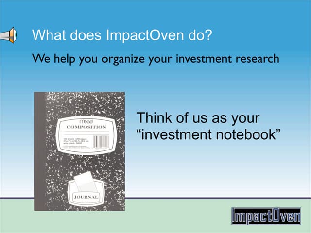 Impact Oven Features