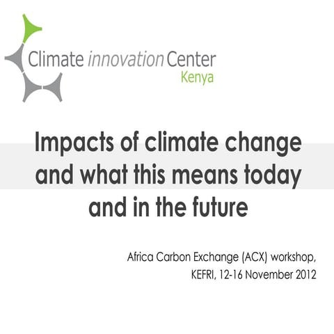 Impacts of Climate Change