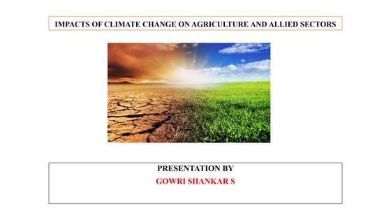 CLIMATE RESILIENT SMART AGRICULTURE THROUGH ADAPTATION AND MITIGATION.pptx