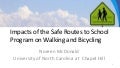 Impacts of the safe routes to school program on walking and cycling