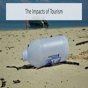 Impacts of tourism