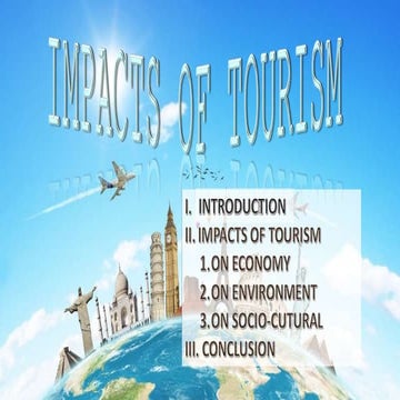 Impacts Of Tourism | PPTX