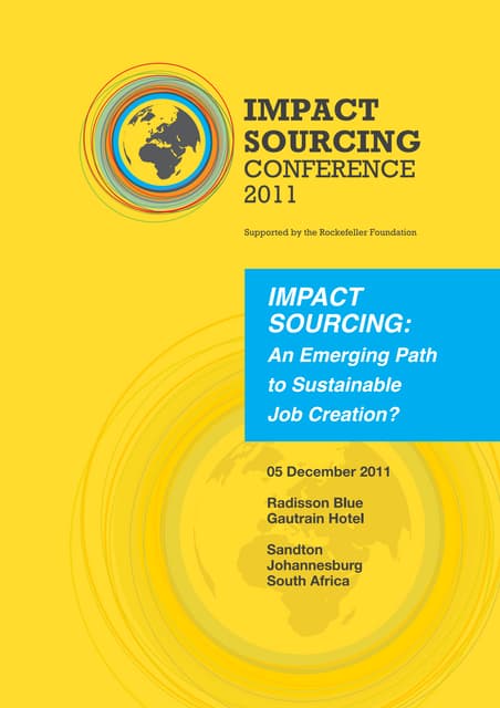 Impact sourcing 2011 conference