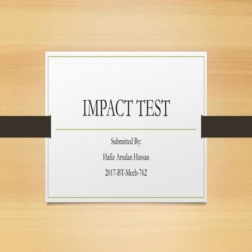 Impact test