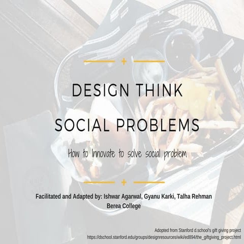 Design Think Social Problems - booklet