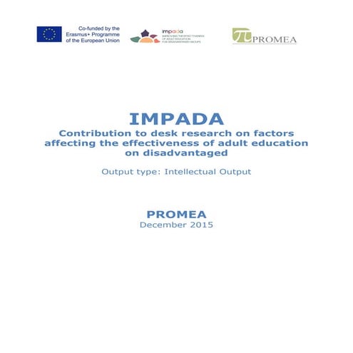 Impadao O1 contribution to desk research