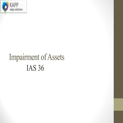 Impairment of assets