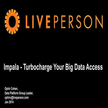 Impala   turbocharge your big data access