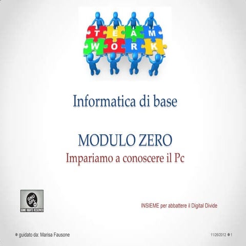 Impariamo a conoscere il pc