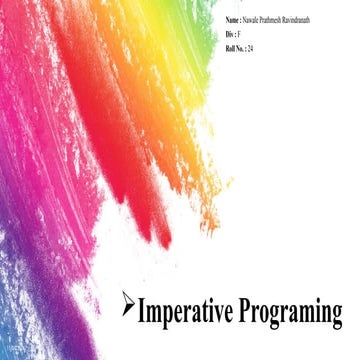 Imperative Programing engineering ppt.pptx | Free Download
