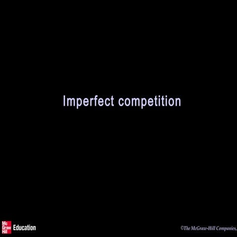 Imperfect competition issues
