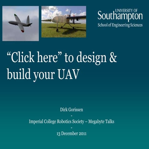 "Click here" to build your UAV