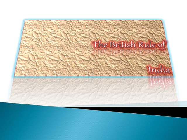 India Under British Rule
