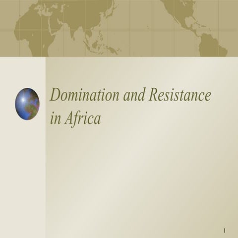 Imperialism: Domination and Resistance