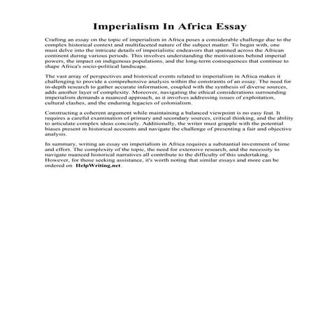 Imperialism In Africa Essay.pdf