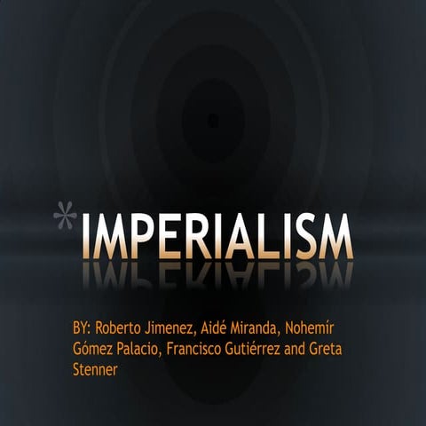 Imperialism Mr. Hood's Class