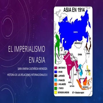 Imperialismo en Asia y guerras imperialistas.
